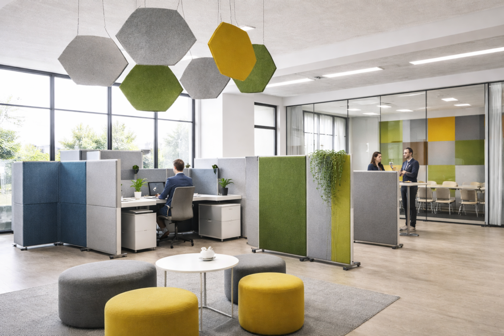 Uffici open space: come scegliere i sistemi fonoassorbenti